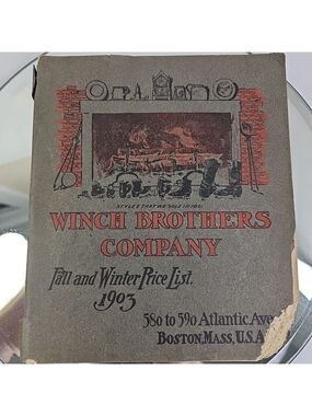 1903 Winch Brothers Catalog Antique Shoe Retail Book Boston Massachusetts USA